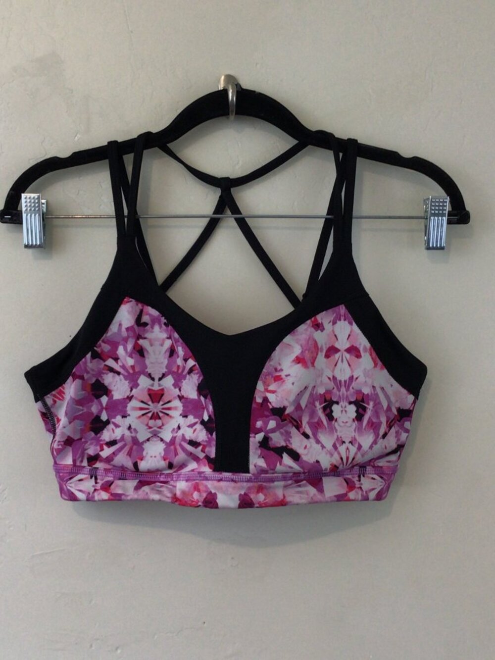 Champion C9 Purple Floral Print Sports Bra Size M